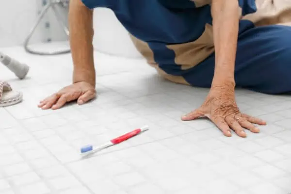 falling in bathroom